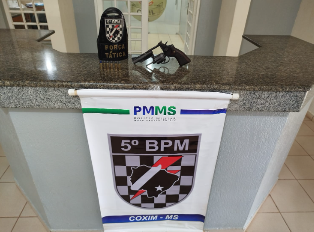 Imagem de compartilhamento para o artigo Homem com mandado de prisão é preso com revólver em Coxim da MS Todo dia